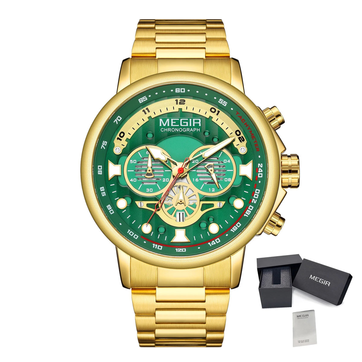 Titan – Grande montre chronographe homme, bracelet acier