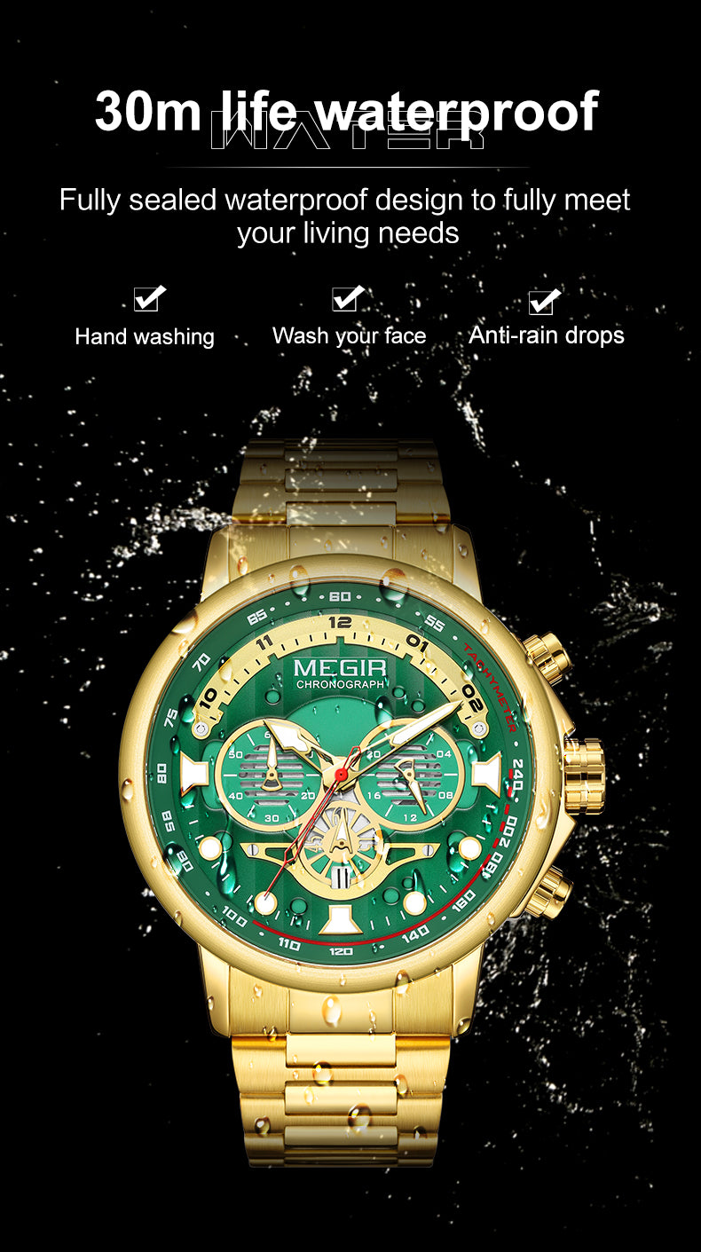 Titan – Grande montre chronographe homme, bracelet acier