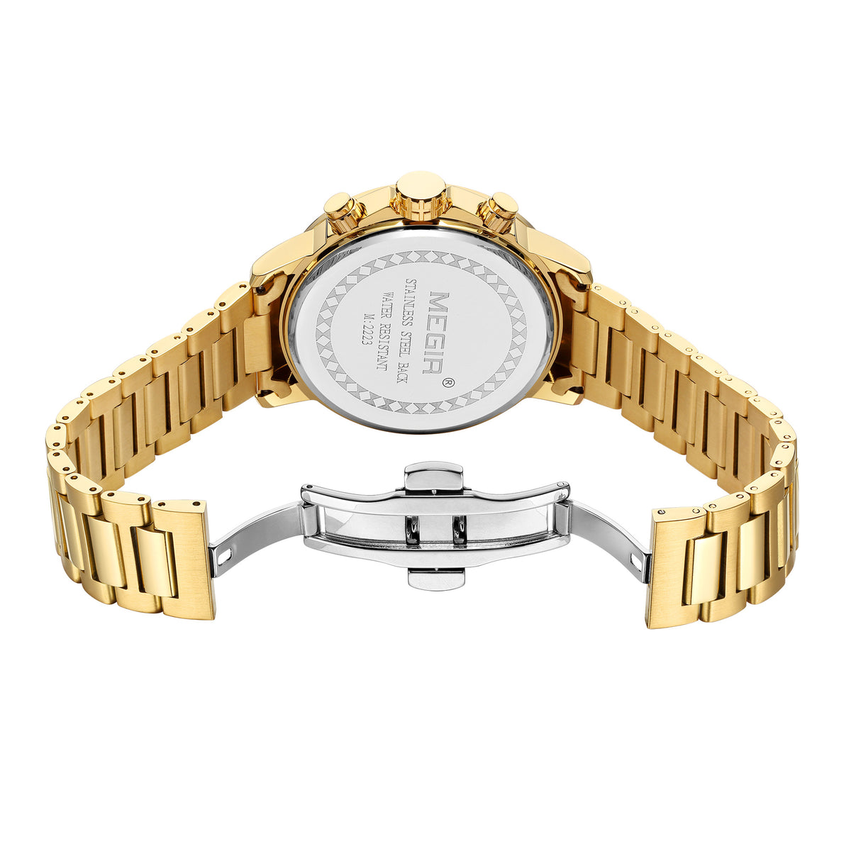 Titan – Grande montre chronographe homme, bracelet acier